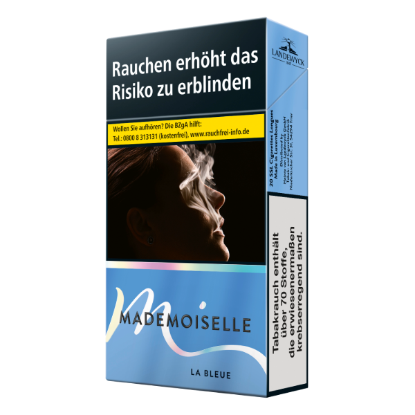 Mademoiselle La Bleue Zigarette 10 x 20 Zigaretten Mademoiselle La Bleue Zigarette 10 x 20 Zigaretten